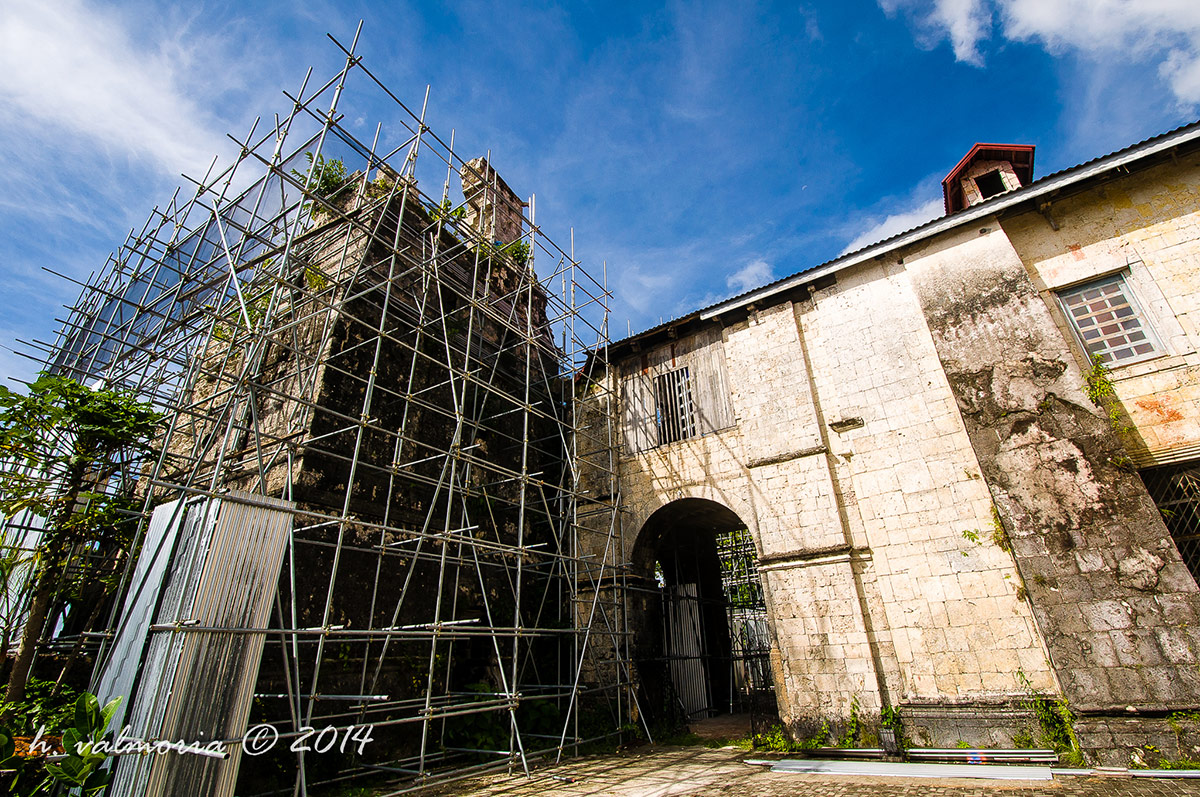 Baclayon Church under renovation